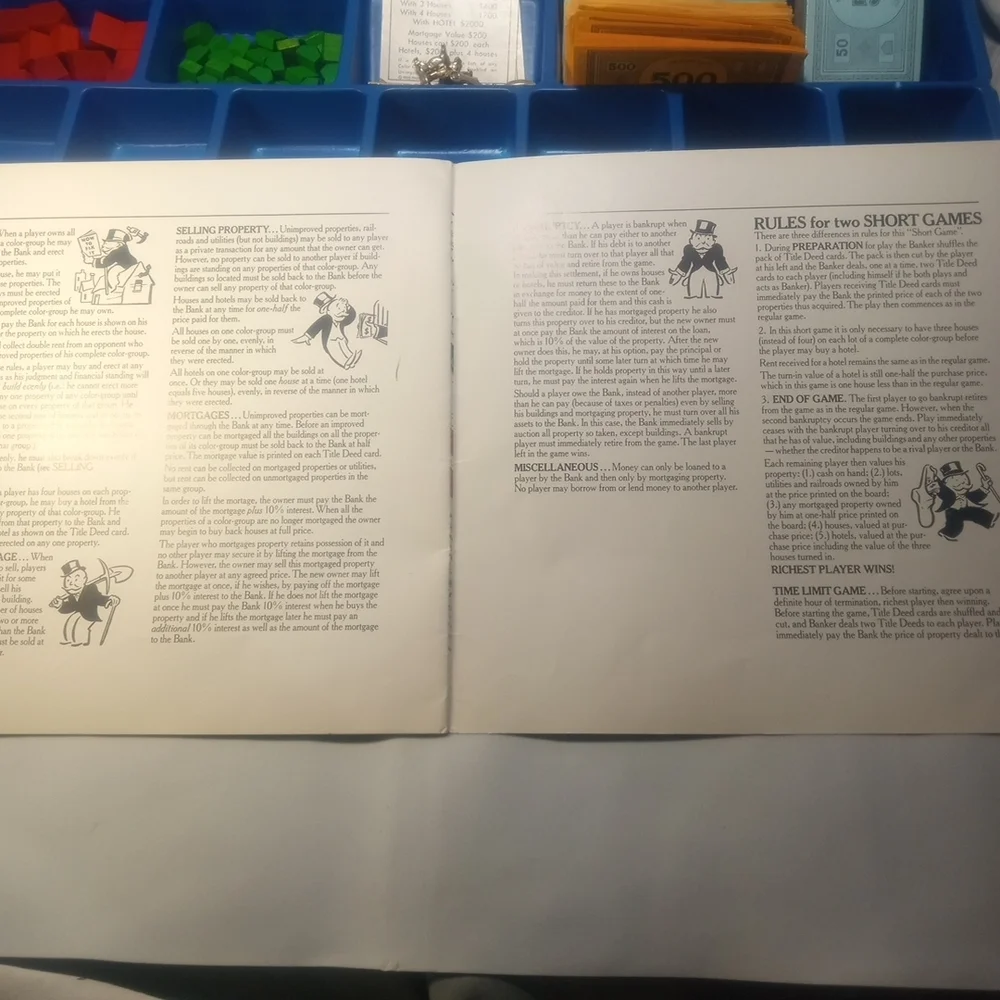 VINTAGE 1985 Monopoly Deluxe 50th Anniversary Restoration Kit Gold Pieces & More